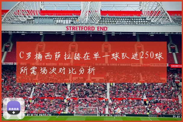 C罗梅西萨拉赫在单一球队进250球所需场次对比分析